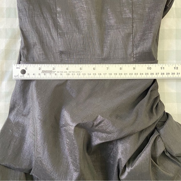 DAISY black dress strapless silky contemporary dark Academia luxury XS - Picture 14 of 16